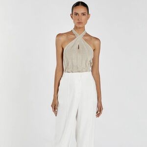 EVERLY NATURAL TWIST KNIT TOP